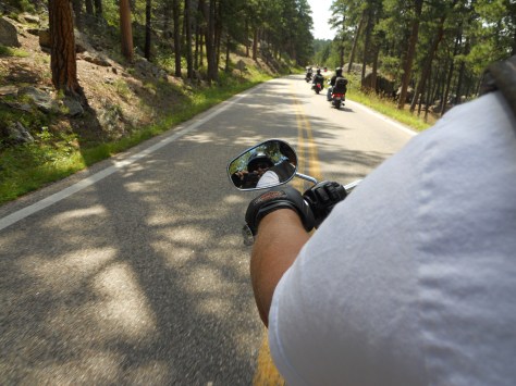 Self-portrait -- Iron Mountain Road, Sturgis Week 2013