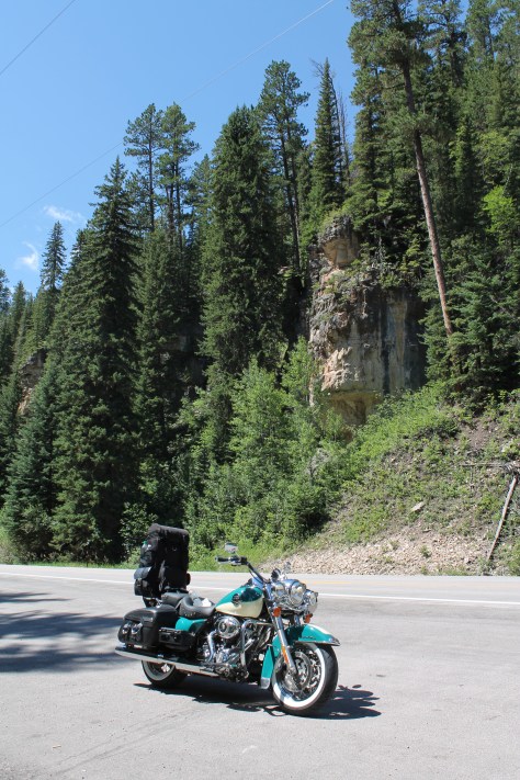 Stretching Break on the Way to Sturgis 2013