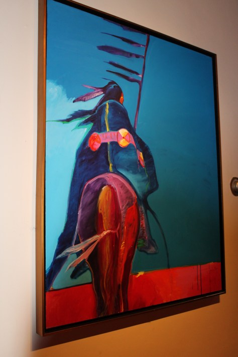 Painting in the Piano Bar at the Inn at Vanessie, Santa Fe