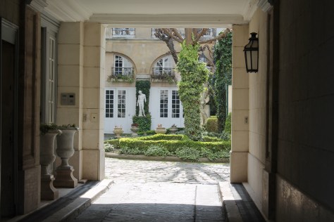 Private courtyard, Quai Voltaire, Paris