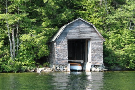 Old Wood Boathouse Enhanced