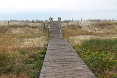 The walk to the beach 