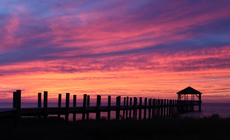 Fiery Sunset over the Sound