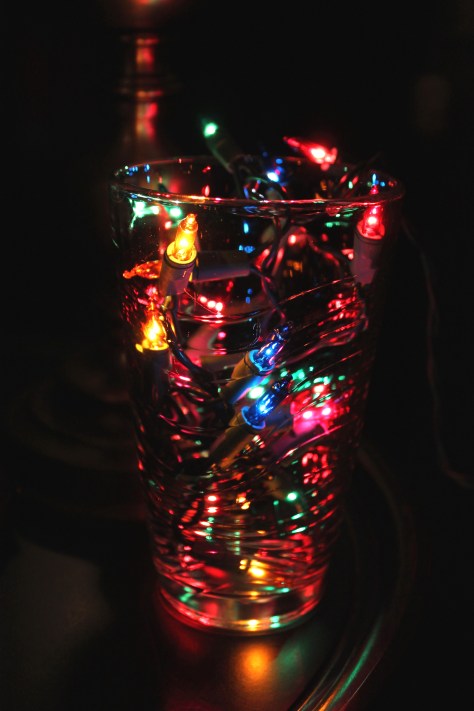 Glass of Christmas Light