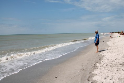David on the beach, Sanibel Island