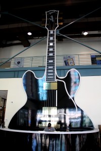 Gibson Factory Front Desk with Image of B.B. King's guitar "Lucille"