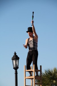 Juggler at Nightly Sunset Celebration, Malory Square