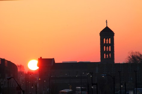 Memphis Sunrise from our balcony