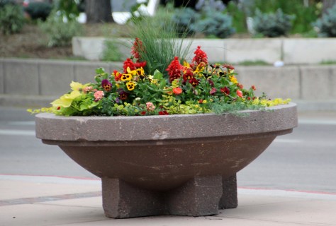 Sidewalk Flower Pots